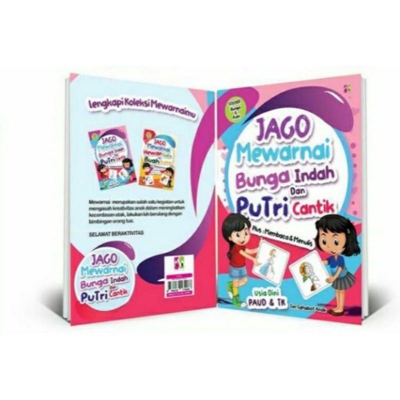 

JAGO MEWARNAI BUNGA INDAH & PUTRI CANTIK