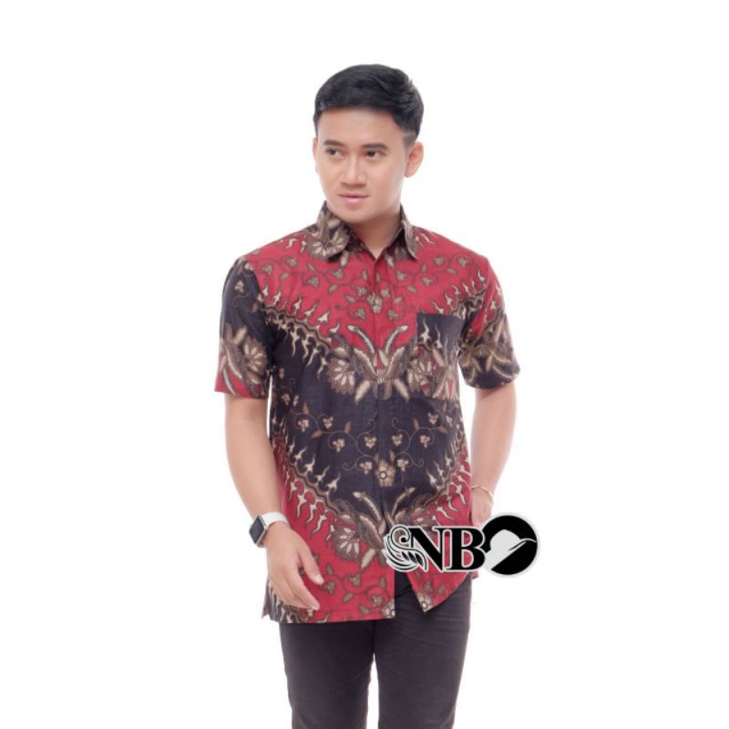 Hem batik lengan pendek size jumbo M,L,XL,XXL,3XL,4XL,5XL,6XL