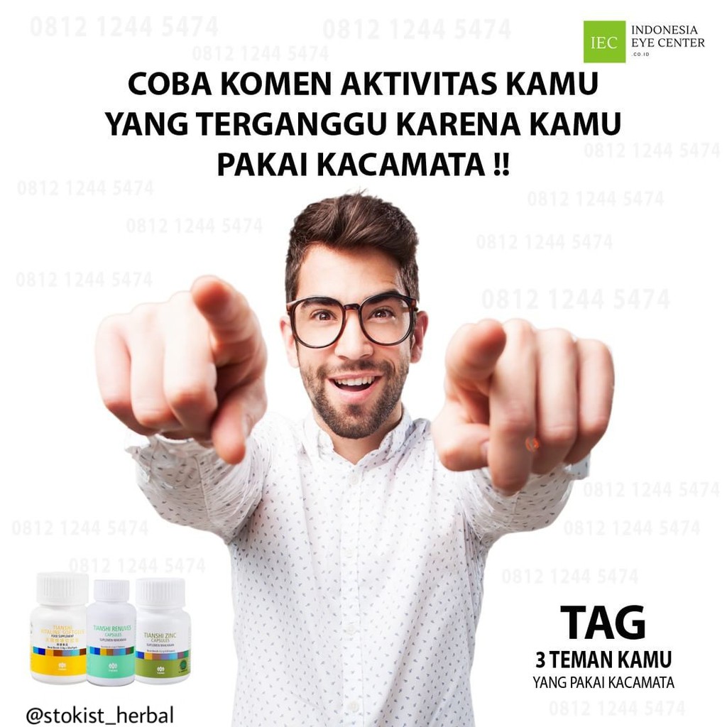Vitamin Tiens untuk mata/ Terapi mata minus / Mengobati mata minus