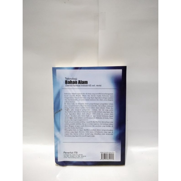 BUKU TEKNOLOGI BAHAN ALAM (SFI-2) ED. REVISI GOESWIN AGOES TERLARIS
