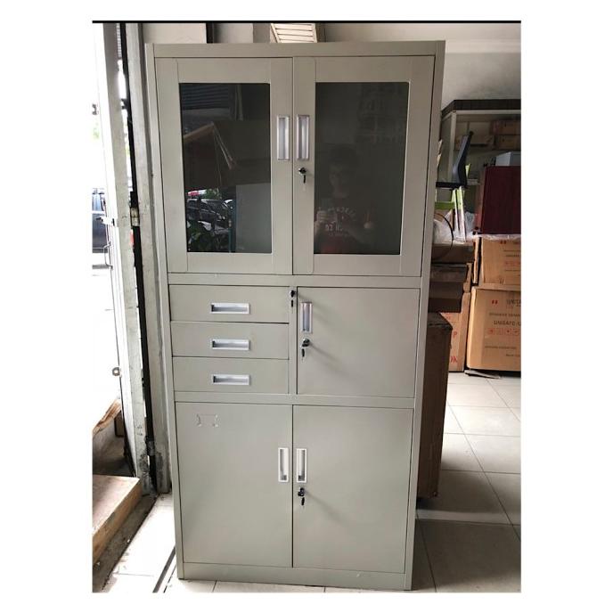 

[[COD]] Filling Cabinet Besi / Lemari Arsip Besi / Lemari Plat Besi + Brankas SALE Kode 794