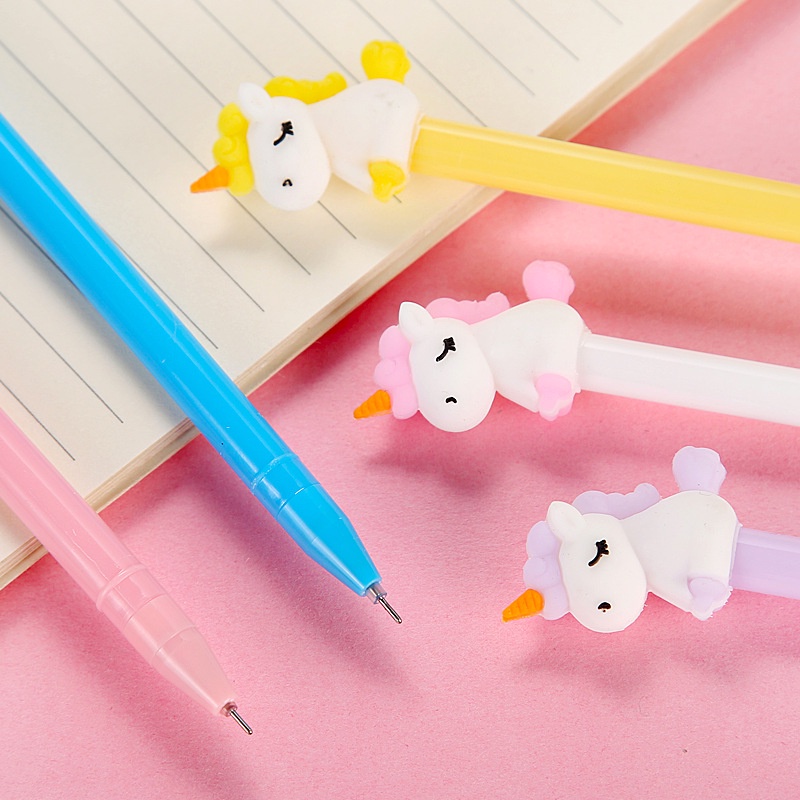 Bolpen Unicorn DIY Pen Unicorn Cute Huruf Abjad