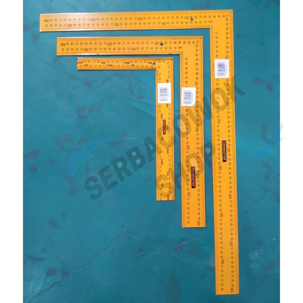 Kenmaster Penggaris Siku Meter 40 x 60 CM Siku Tukang Pengukur Sudut Besi Termurah Berkualitas