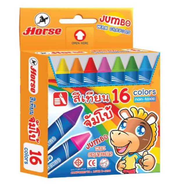 

Wax crayon 16 warna size jumbo