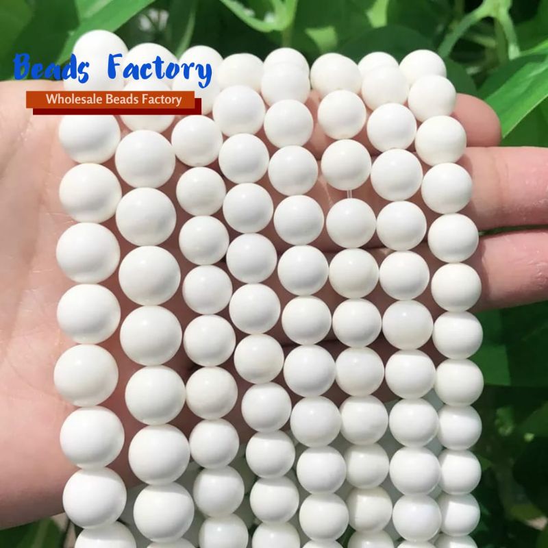 Batu alam Bulat Onik Putih Kuarsa Jade White Milk Alami