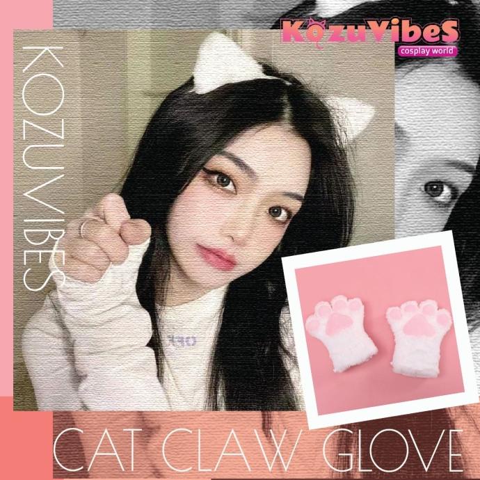 Kozuvibes Cat Pawn Bear Pawn Sarung Tangan Kucing Beruang Cosplay Maid