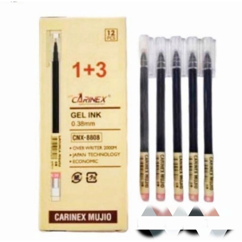 

Pulpen CARINEX CNX 8808 gel ink 12pcs