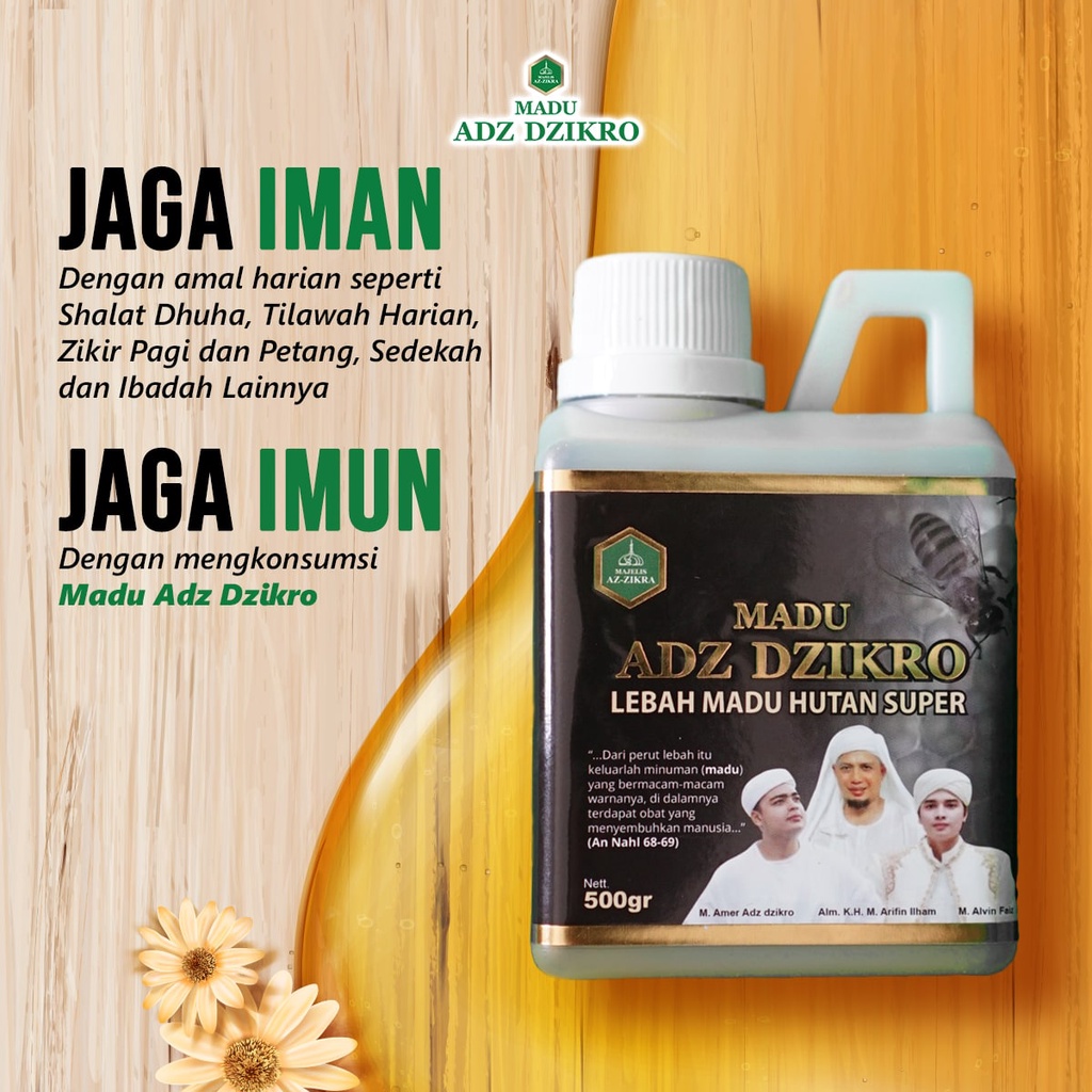 ASLI 100% RESMI KEMASAN TERBARU MADU ADZ DZIKRO HUTAN SUPER MANIS