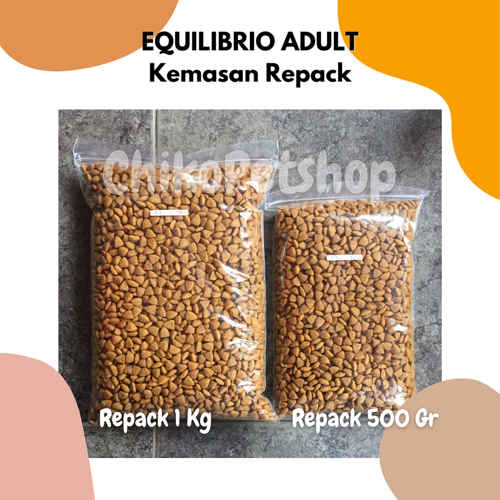 EQUILIBRIO ADULT Makanan Kucing Dewasa Kemasan 500 Gr