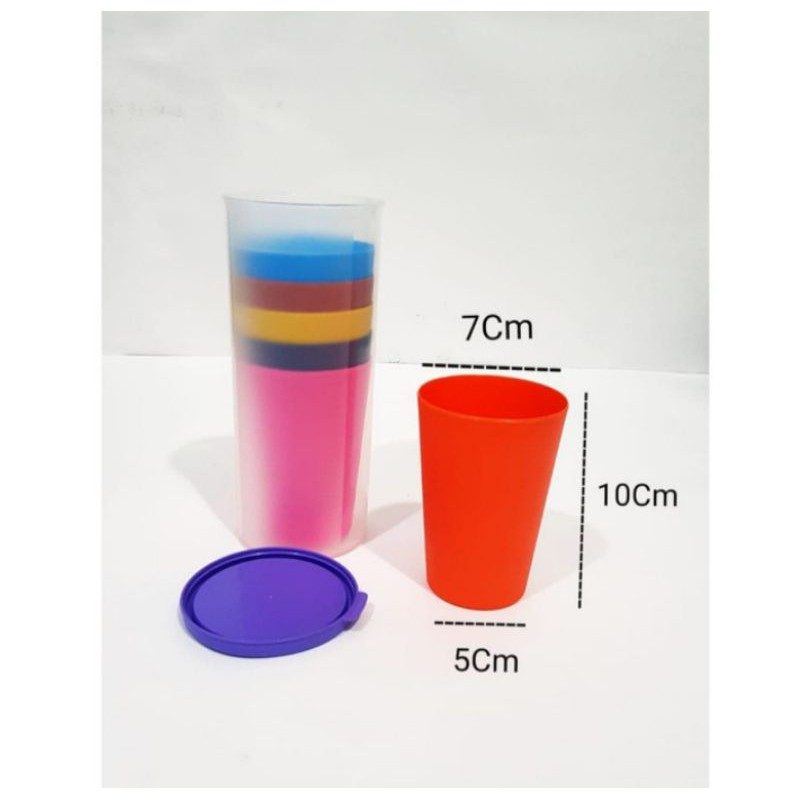 Gelas piknik, Gelas plastik, Praktis 1 set isi 6pc, Food grade