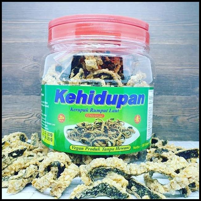 

Kerupuk Rumput Laut Wijen Vegetarian Halal 100 Gram Kehidupan