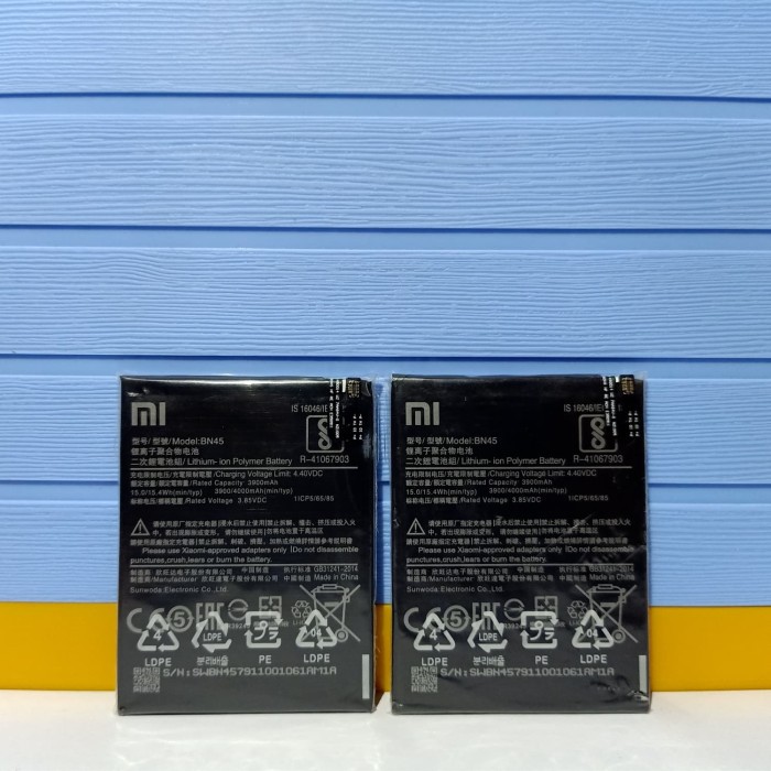 Baterai Batre Battery Xiaomi Redmi Note 5 Pro BN45 BN-45 BN 45
