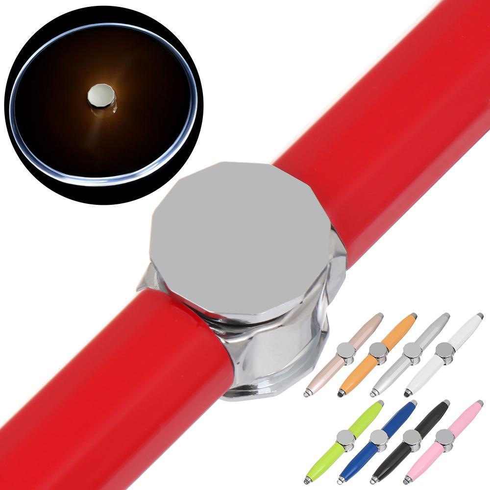 Suyo Fidget Spinner Pen Dekompresi Multi-Fungsi Gyroscope LED