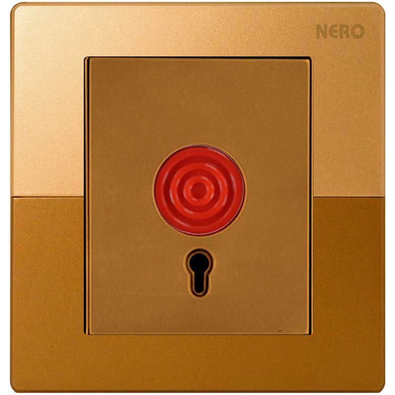 DAYTONA Z478-Gold  Saklar Panic Button With Key Reset NERO