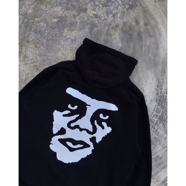 obey face hoodie