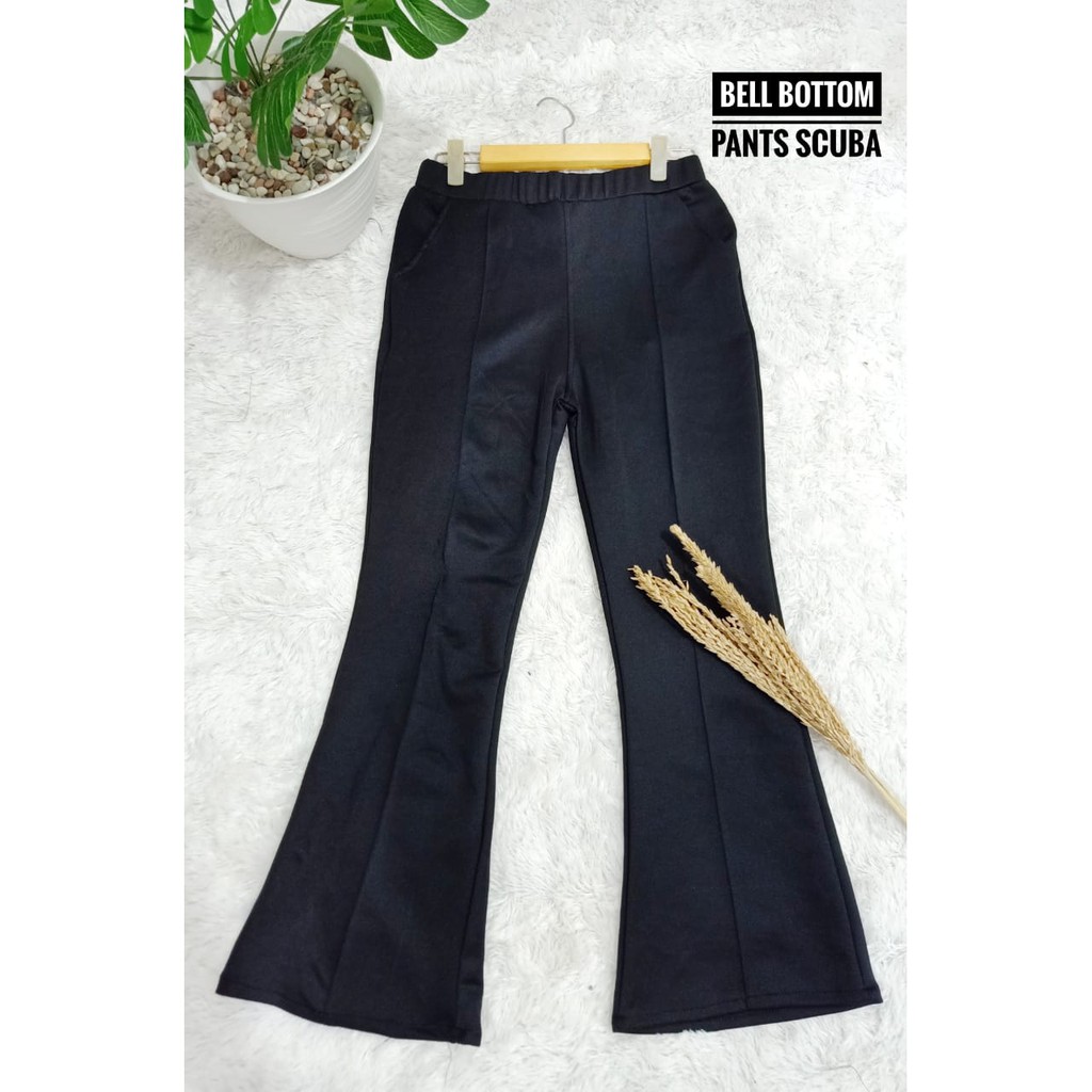 CUCI GUDANG!! (LIST DEPAN) BELL BUTTOM SCUBA/ CUTBRAY PANTS SCUBA/ CELANA PALAZO/ FLARE PANTS WIDE LEG SCUBA PANTS