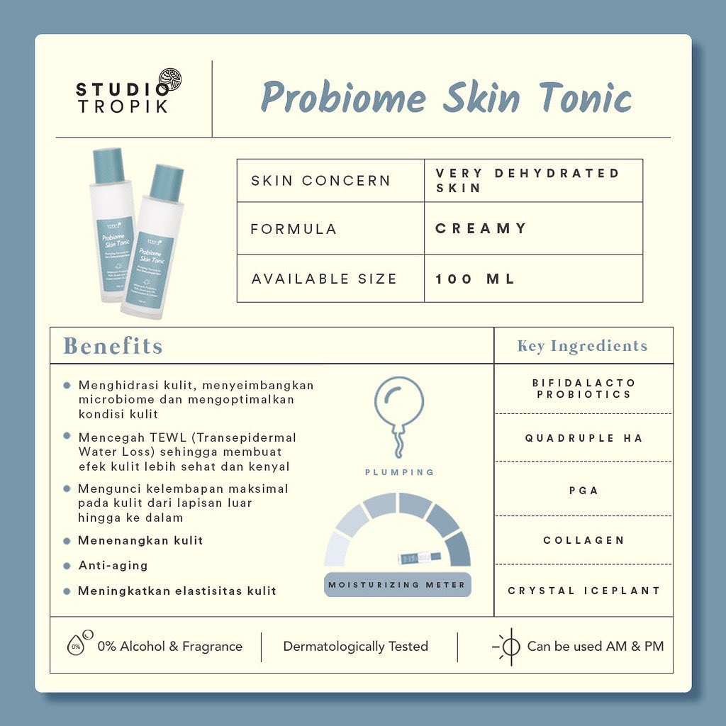 Studio Tropik Herbitus Skin Tonic - Studio Tropik Probiome Skin Tonic