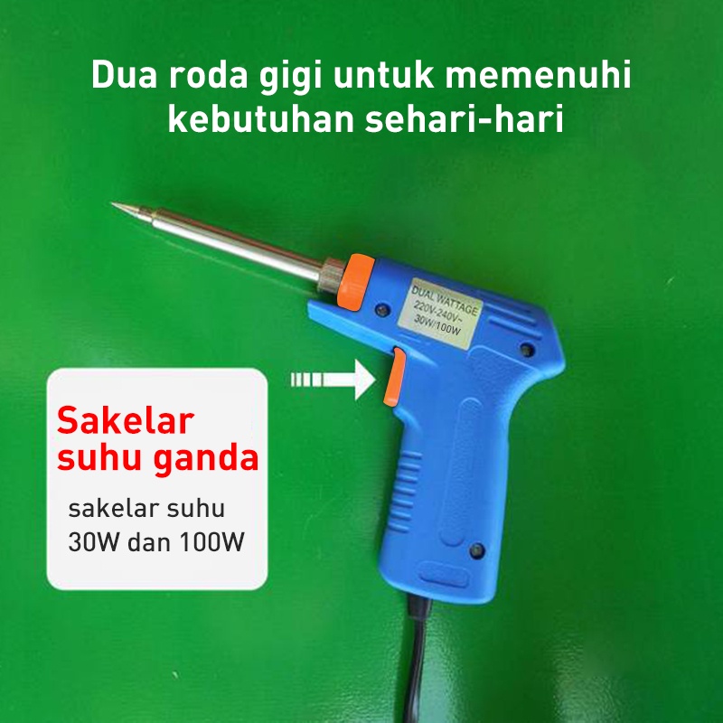 Reaim 【ready】Listrik Solder Besi Panas Eksternal dan Panas Internal HLT002A Solder Besi Solder Pena Kelas Industri Solder Besi Set termal eksternal