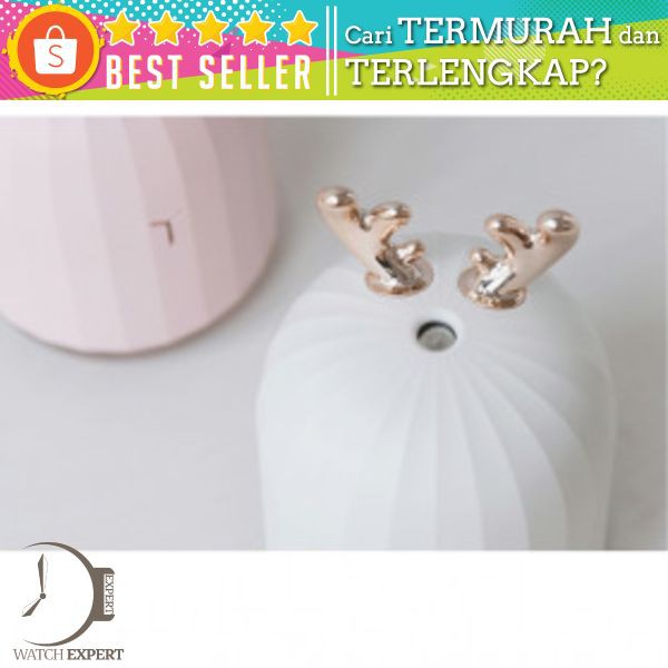 3Life Air Humidifier Pelembab Udara Aromatherapy 220ml - White Deer - Pink