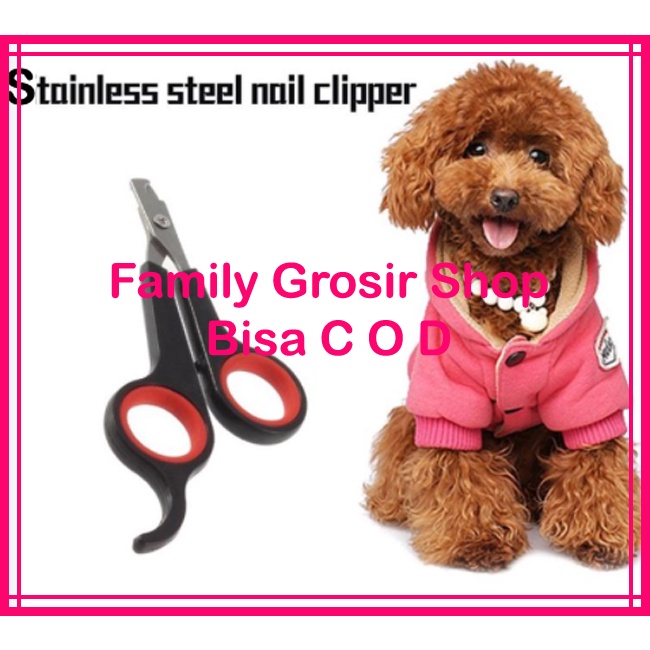 Gunting Kuku Anjing/Kucing/Kelinci Bahan Stainless Steel Pet Nail Clipper