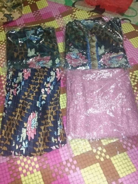 Couple Family Novianty Rok Instan Plisket Jumbo Kombi Kemeja Batik Ayah Dan Anak