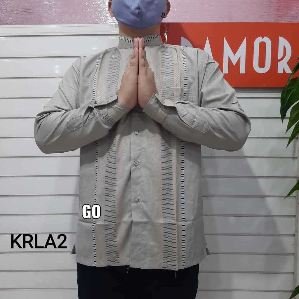 gof KRLA DAMOR (CRESSIDA) KOKO REGULER Baju Koko Cowok Pakaian Pria Muslim Lengan Panjang