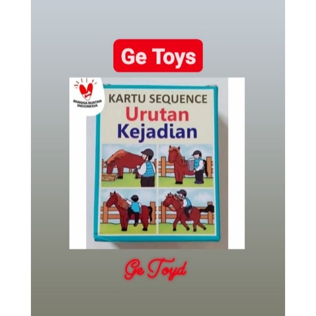 GE TOYS KARTU SIKUEN KEJADIAN 40 KARTU/MAINAN BALITA DAN ANAK