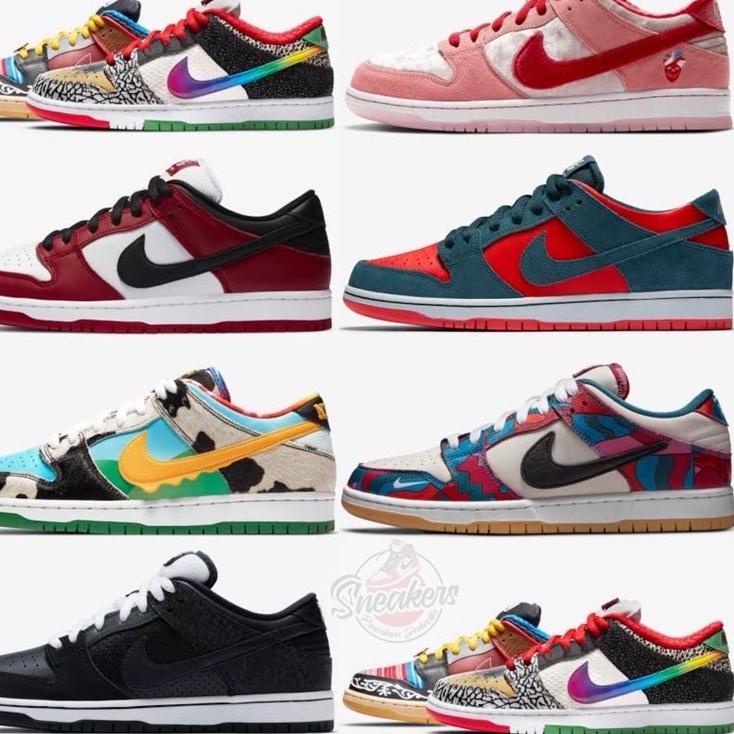 Hot Sell.. Sepatu Sb Dunk LOW Wheat Mocha Panda Black White Brooklyn Nets Camcorder J-Pack Shadow Gr