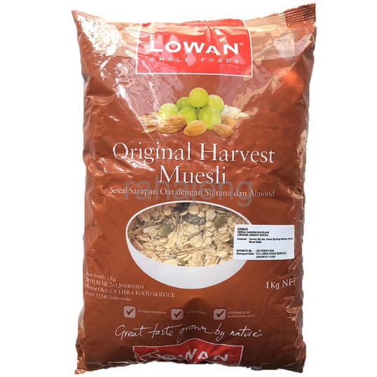 

LOWAN ORIGINAL HARVEST MUESLI (1KG)