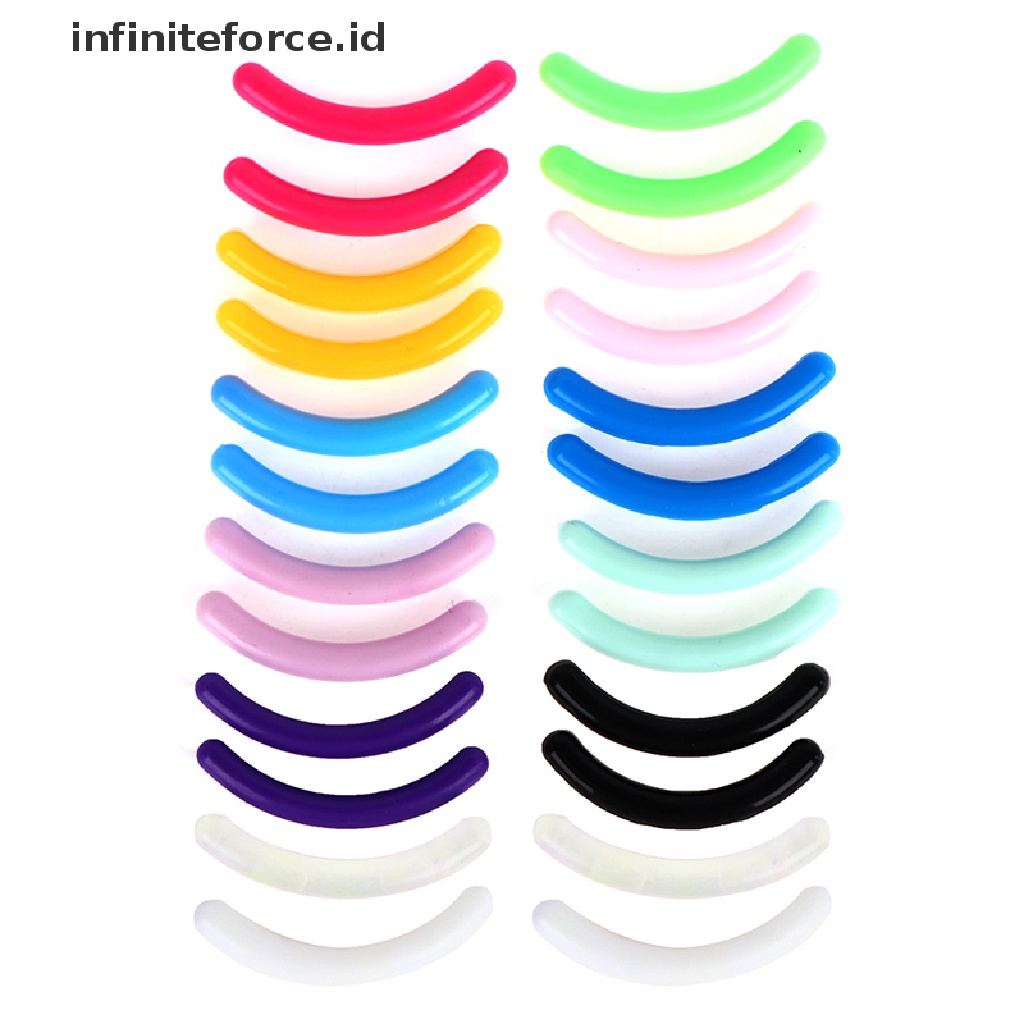 (Infiniteforce.Id) 20pcs / Set Pad Penjepit Bulu Mata Pengganti Bahan Plastik + Karet