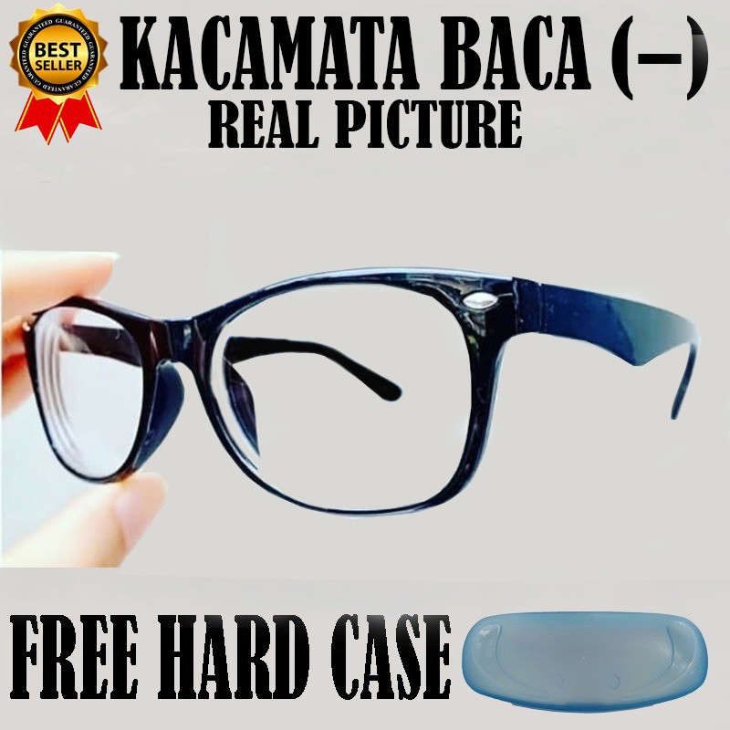 Kacamata Minus (-) NEW Style UKURAN -0.50 S/D -4.00 Free Case Unisex Korean Style