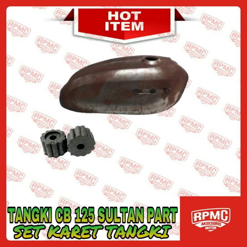 TANGKI CB 125 PRES SULTAN PART SET KARET TANGKI TANKI CB125 PRESS DETAIL ORI PNP CB GL MEGAPRO TIGER