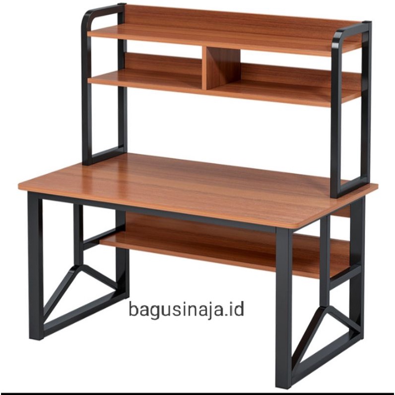 Jual Meja Belajar Dan Kerja Industrial Terbaru Bahan Besi Dan Kayu ...