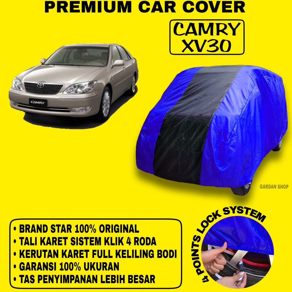 Body Cover CAMRY XV30 BIRU HITAM Penutup Bodi Mobil Camry Xv30 Waterproof PREMIUM