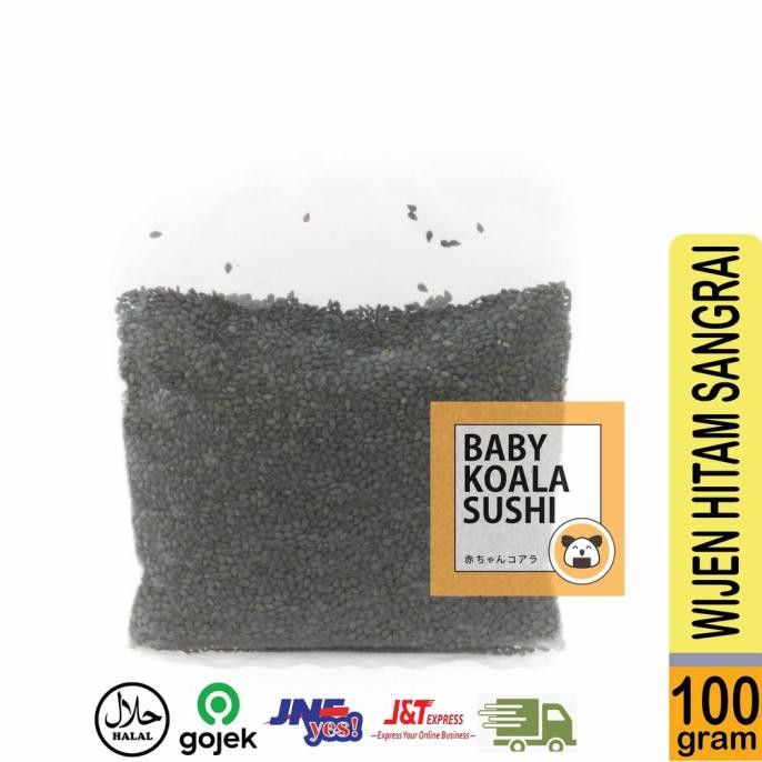

Wijen Hitam Sangrai Organic | Roasted Black Sesame Seeds - Kemasan Plastik