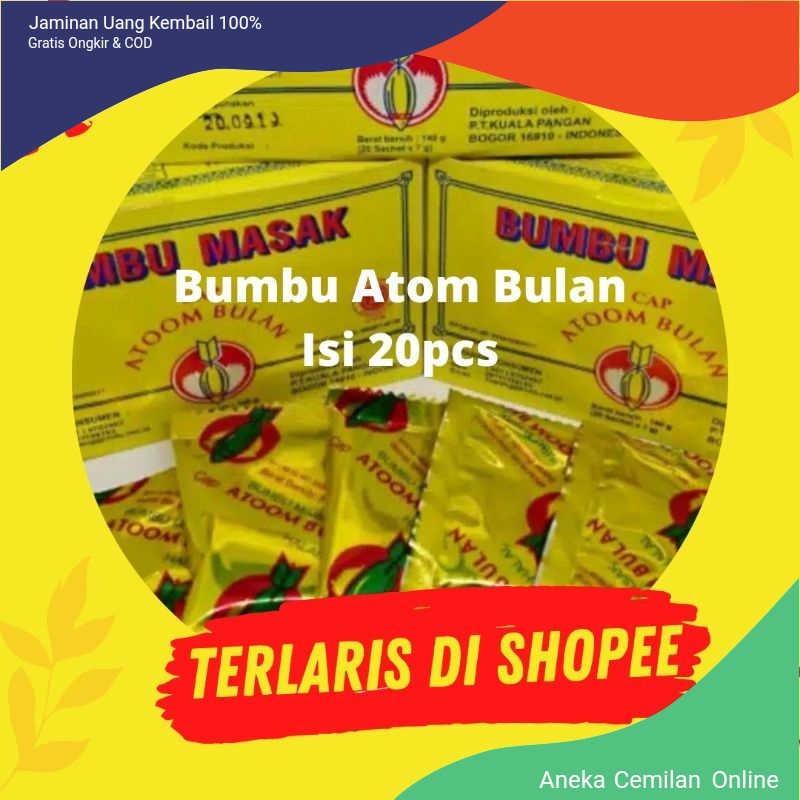 

BUMBU ATOOM BULAN 1 DUS BUMBU MASAK PENYEDAP RASA
