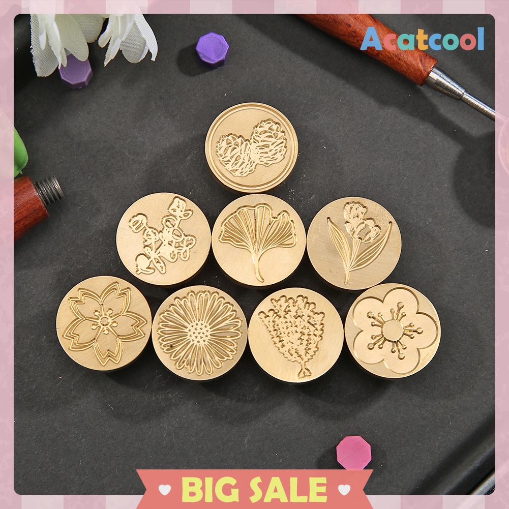 Vintage Plant Flower DIY Scrapbooking Envelope Seal Stamp Sealing Wax Stamp