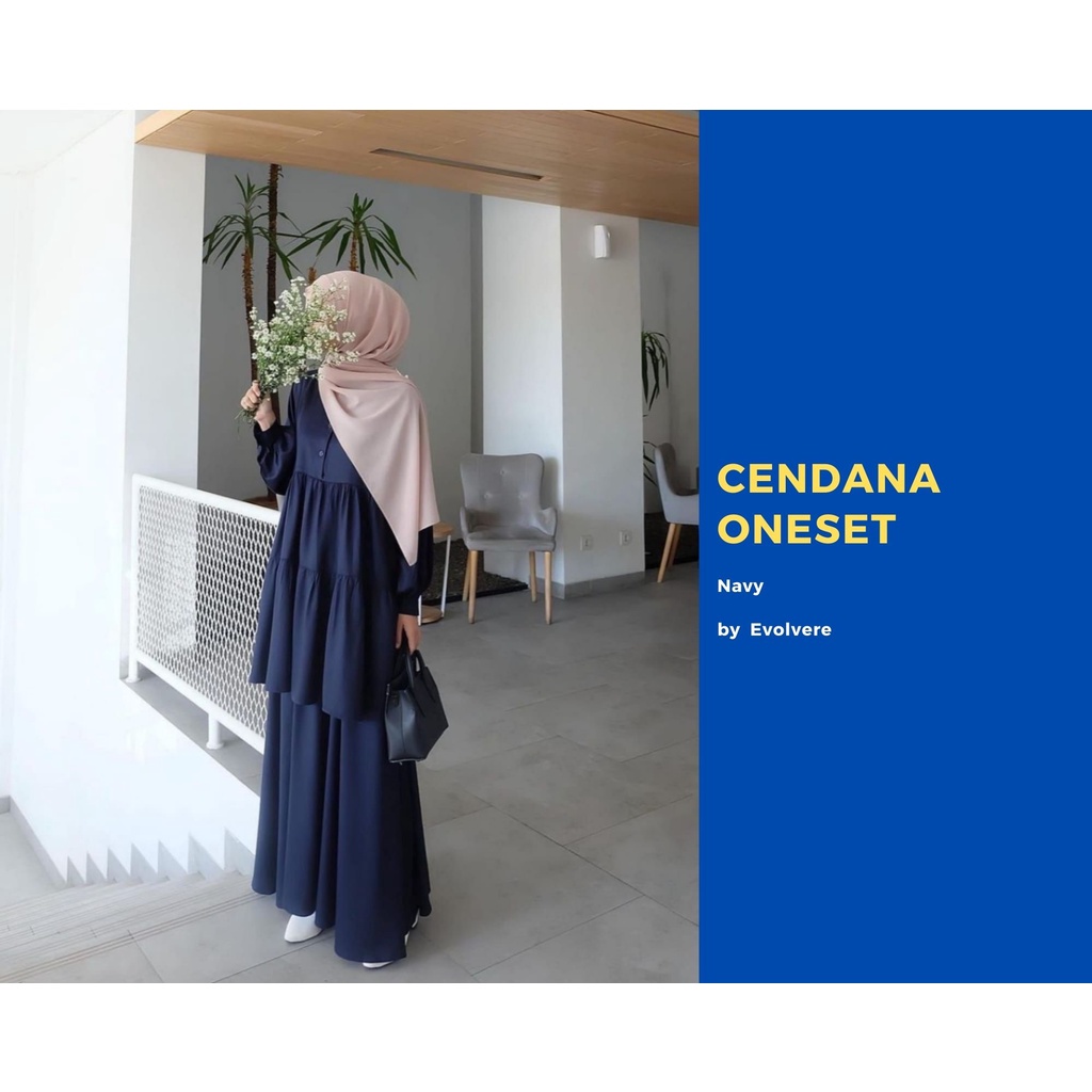 CENDANA TUNIK Navy Ukuran L by EVOLVERE