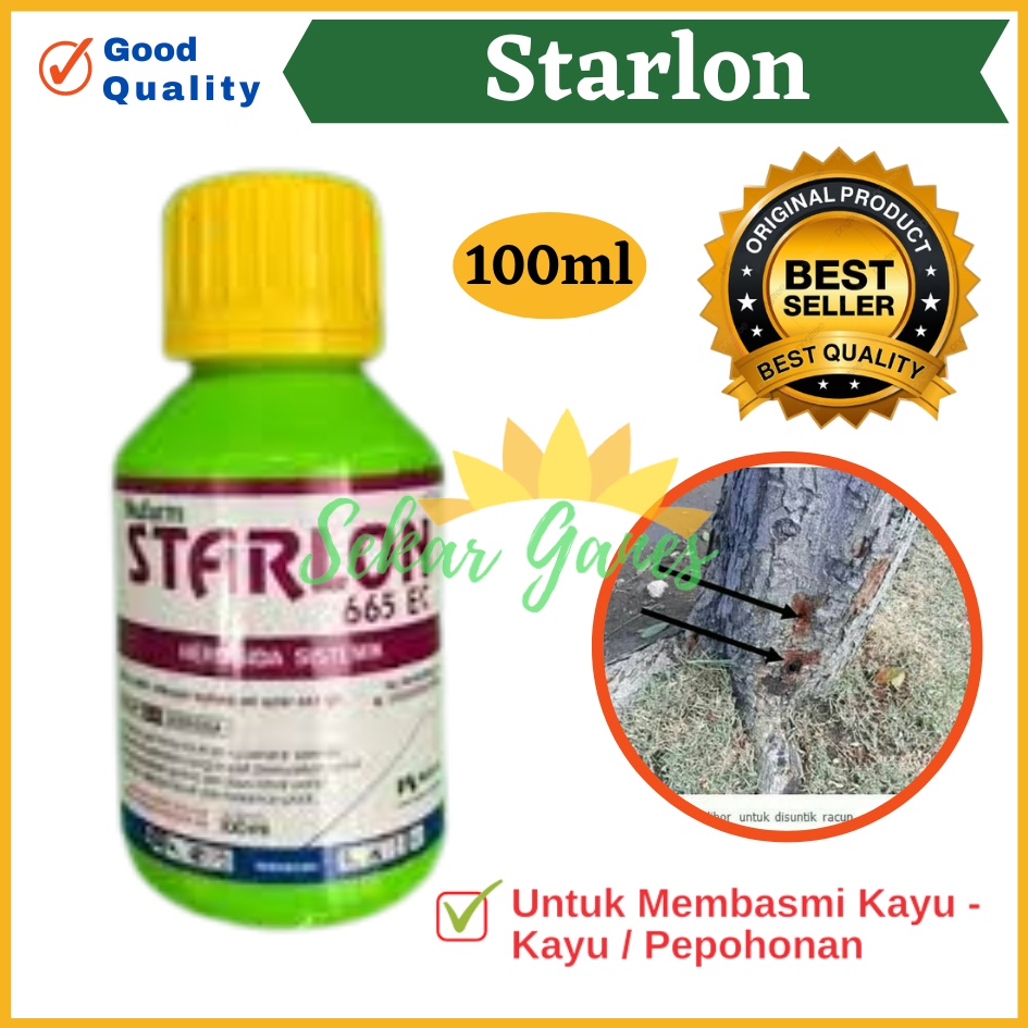 Promo Starlon 665ec Starlon 100ml 1 liter Racun Pohon Rumput Herbisida Termurah