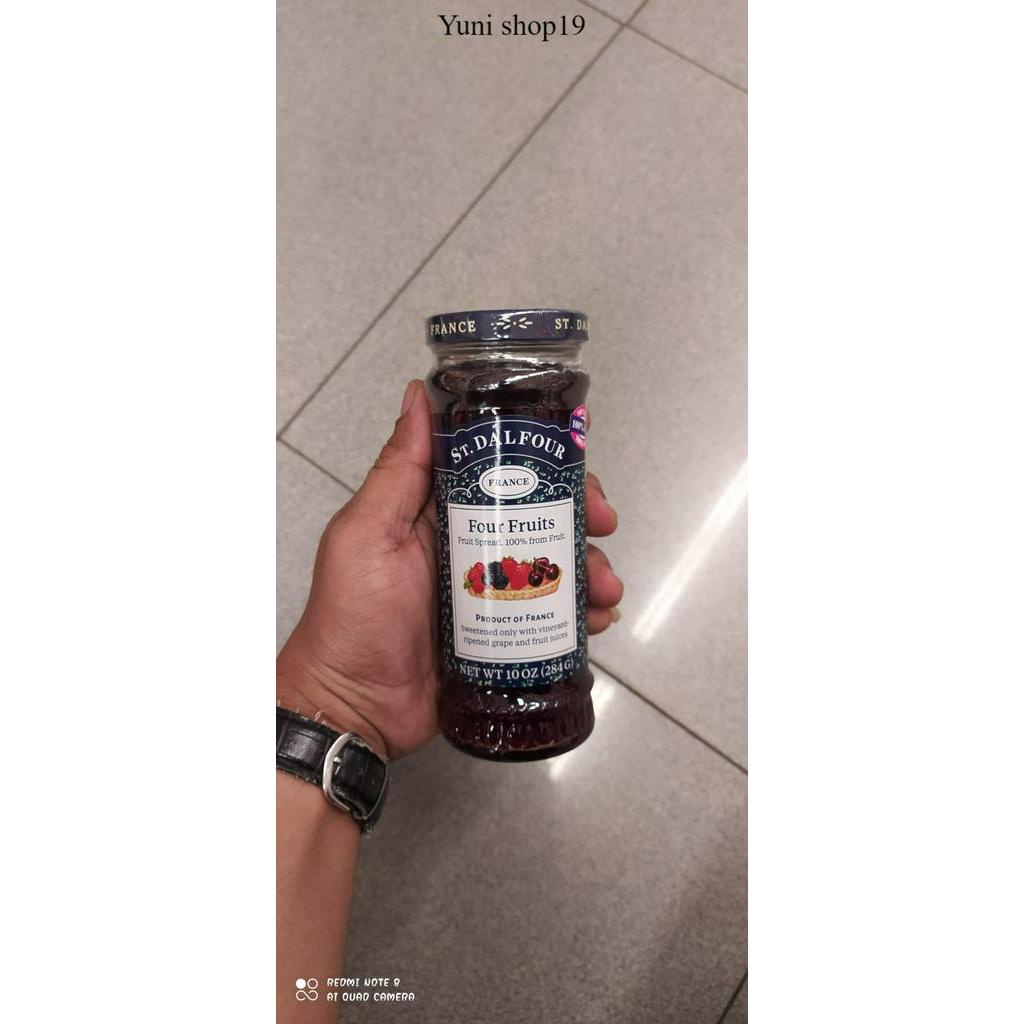 

selai st dalfour cranberry blueberry - selai import prancis 284g - four fruit