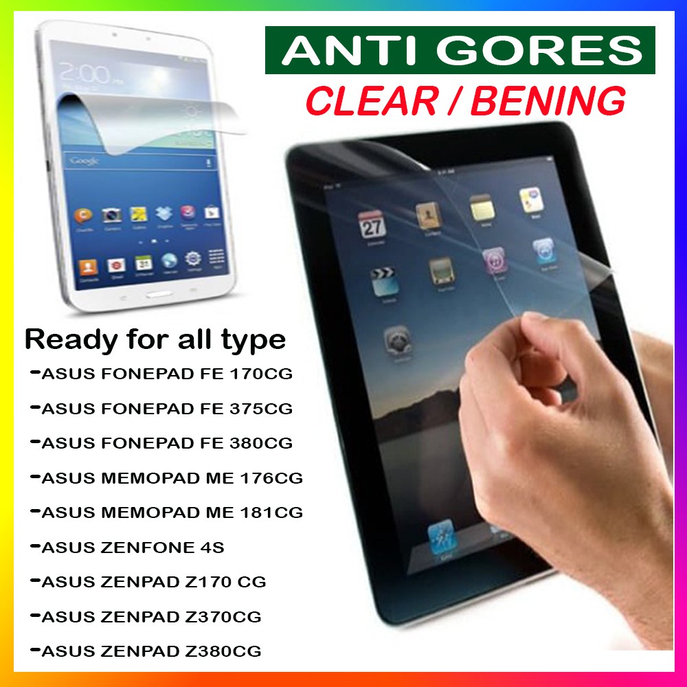 Anti Gores Azus FE 170CG 375CG 380CG ME 176CG ME 181CG 4S Z170CG Z370CG Z380C Screenguard Antigores