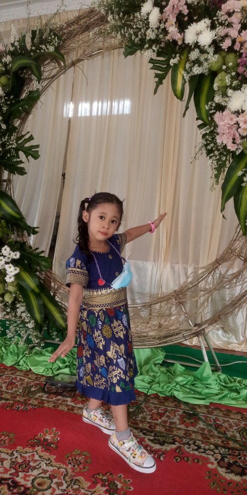 Qnunbatik Batik Family/keluarga Rok N Blus Santika Panjang