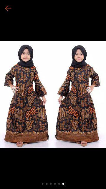 Batik Couple Keluarga Sania Ruffle Ori Ndoro Jowi Dnt Mataram