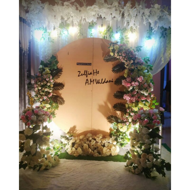 sewa dekorasi / paket hias acara engagement /tunangan , akad nikah , nikah konsep minimalis