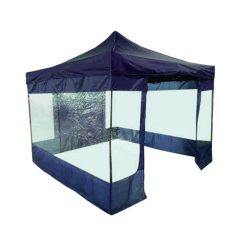 SOLEIL 3X3 MTR TENDA GAZEBO WITH SIDEWALL HIJAU/ACE FOLDING TENT W/ SIDEWALL 3X3 MTR GREEN