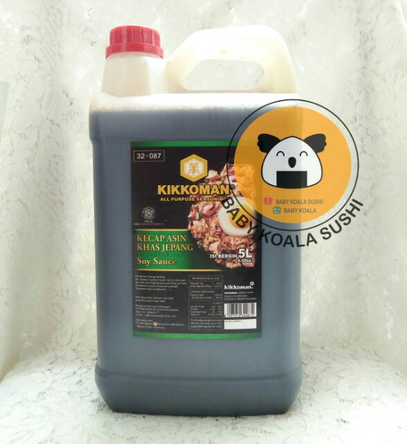 KIKKOMAN Shoyu Kecap Asin Jepang 5 Liter Halal