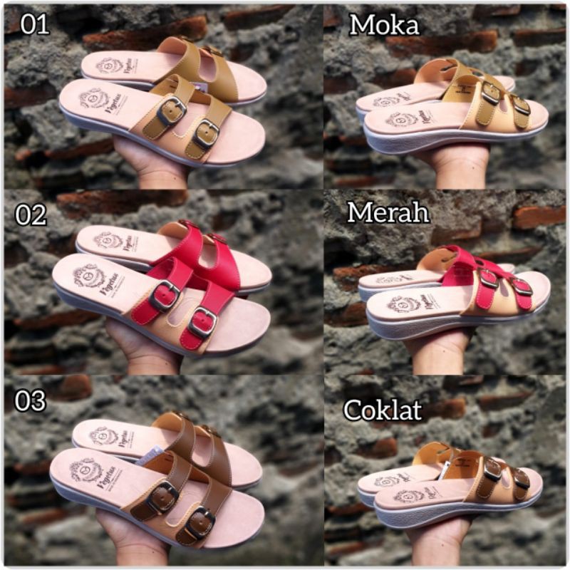 sandal wanita selop original branded