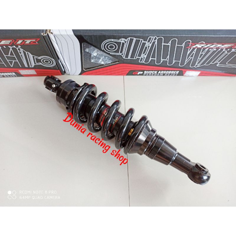 Shock Monoshock Ride it GP 101 Satria Fu karbu Satria Fu injeksi 285MM Ride it GP 101 Black As Gold