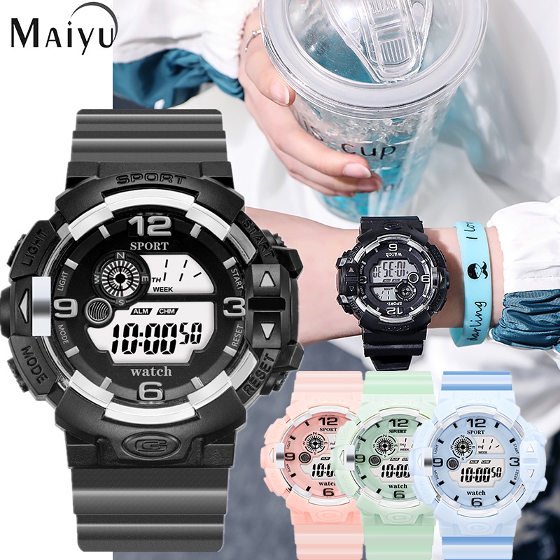 Jam Tangan Wanita A0138 Sports Waterproof Digital Watch