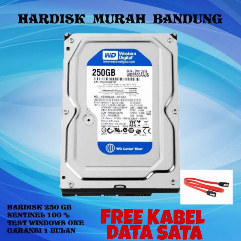 Hadisk 250 gb pc sata 3.5 inch